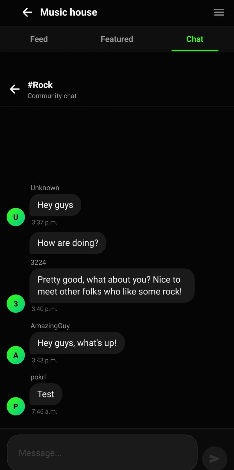 Chat room