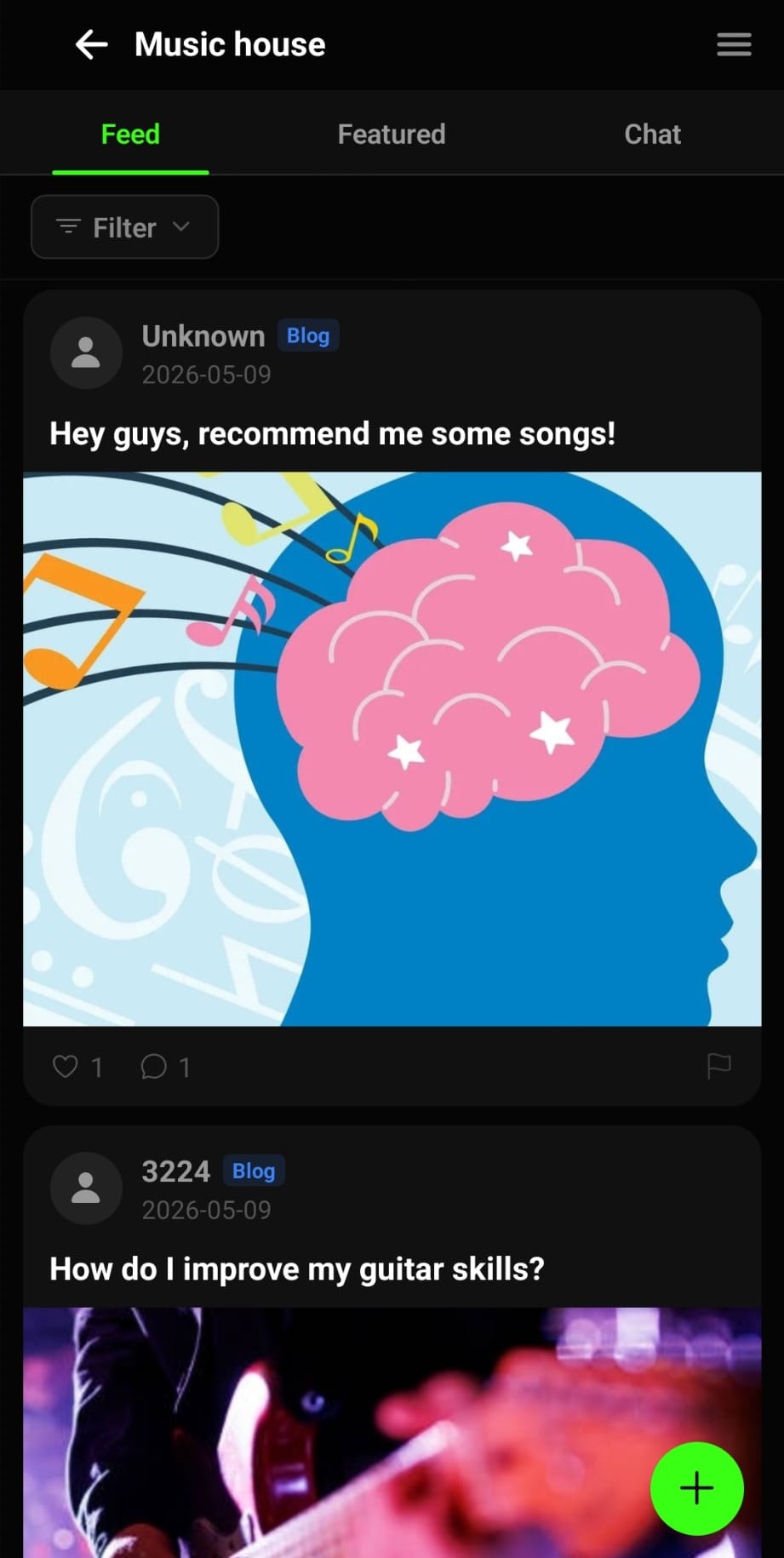 Community feed